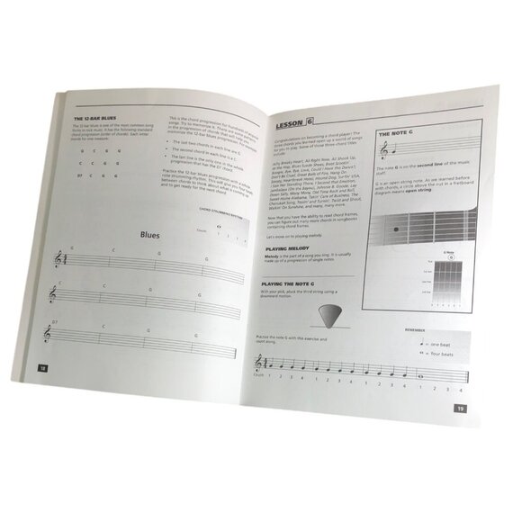 First Act Guitar Learn & Play Acoustic & Electric Instructional Book Sheet Music - Picture 5 of 5